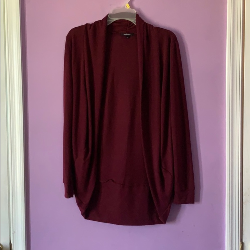 Maroon cardigan